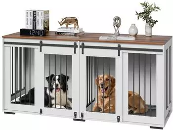 VEVOR Hundekäfig 180x60x86,1cm weiß