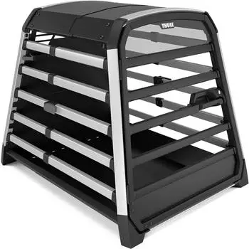 Thule Allax XXL Compact Hundetransportbox 75/78/95-103 cm schwarz silber