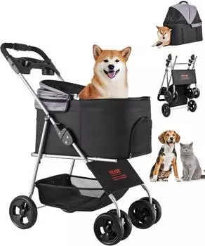 VEVOR Hundewagen 81x46x97 cm
