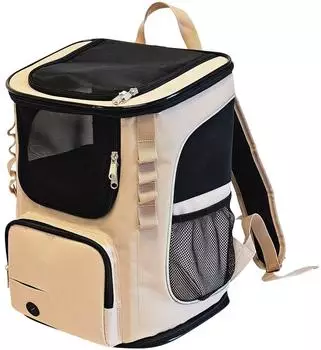 Nobby Juri Hunde-Rucksack beige, 33x26x42cm, bis 8kg (64005)