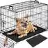 TecTake Hundekäfig Luna klappbar mit 2 Tragegriffen 78 x 48 x 52 50 cm schwarz