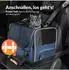 Cadoca Katzentransportbox Blau 44x34x31cm bis 20kg