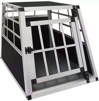 MonsterShop Aluminium Auto Hundetransportbox 50 x 54 x 69 cm