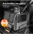 Cadoca Katzentransportbox Grau 44x34x31cm bis 20kg