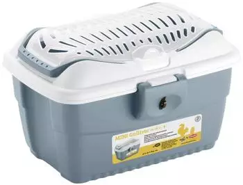 Stefanplast Mini Gulliver Transportbox Kleintiere blau 40x30x24cm (81776)