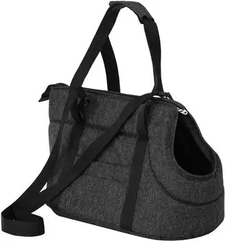 Pillowprim Hundetasche Transporttasche mit Schultergurt, schwarz (R3 TORCAE22_PIL)