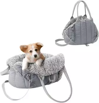 Pillowprim PillowPrim Haustiertragetasche mit Schultergurt, 38x24x28cm, asche (R1 SSHBEZ5_PIL)