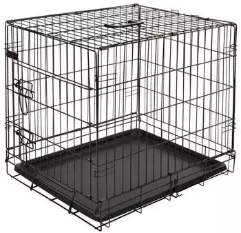 Kerbl Gittertransportbox klappbar, schwarz, 63x48x57cm, 1 T&uuml;r (81364)