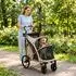 Pawhut Hundewagen faltbar, bis 20kg, hellbraun (D00-244V00LR)
