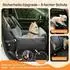 LuxusKollektion Hunde-Autositz 3-in-1 & Reisebett, grau, bis 15kg