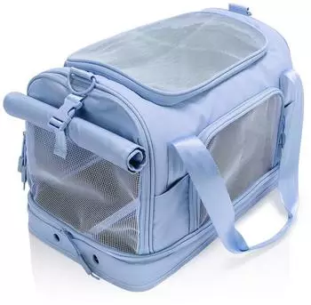 Heys Pawsenger Tiertransporttasche hellblau, IATA-konform, 45x28x25cm