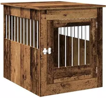 vidaXL Hundek&auml;fig im M&ouml;belstil Altholz-Optik 64,5x80x71cm (857645)