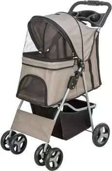 Trixie Hunde-Buggy 4 R&auml;der, bis 15kg, taupe (47&times;100&times;80cm)
