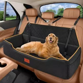 LuxusKollektion Hundekindersitz Memory-Schaum, waschbar, schwarz