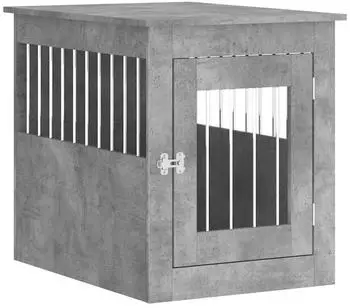 vidaXL Hundek&auml;fig im M&ouml;belstil betongrau 55x75x65cm (838319)