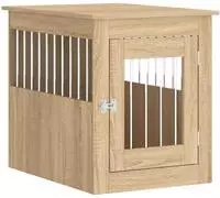 vidaXL Hundek&auml;fig im M&ouml;belstil Sonoma-Eiche 55x75x65 cm Holzwerkstoff