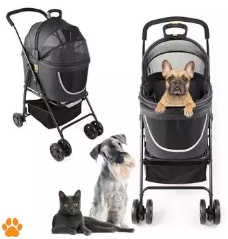 Lemodo Coco 2in1 Haustier-Buggy faltbar, bis 15kg (Coco 2IN1)