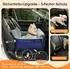 LuxusKollektion Hundesitz Auto & Reisebett 3-in-1 erweiterbar blau, bis 15kg