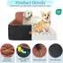 LuxusKollektion Hunde-Autositz Sitzerhöhung für mittelgroße/große Hunde, schwarz/braun, 75x51x51cm