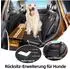 LuxusKollektion Hunde-Autositz Rückbank L, 600D Oxford, wasserabweisend, schwarz