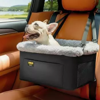 LuxusKollektion Hundeautositz faltbar bis 9kg, Stahlrahmen, schwarz