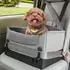 LuxusKollektion Hundeautositz, faltbar & waschbar, grau, Größe S