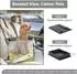 LuxusKollektion Hundeautositz, faltbar & waschbar, grau, Größe S