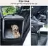 Pecute Hundetransportbox, faltbar, atmungsaktiv, 61x52x45cm