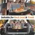 LuxusKollektion Hundeautositz für große/mittlere Hunde, abnehmbar & waschbar, schwarz/grau