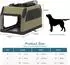 Petsfit Hundetransportbox faltbar, Kofferraum/Rückbank, Größe M, grün