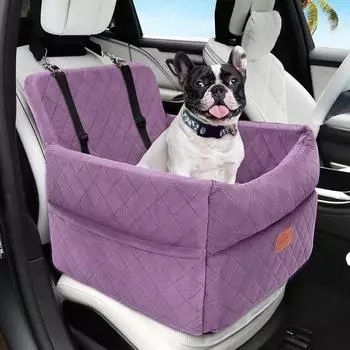 LuxusKollektion Hunde-Autositz Sitzerh&ouml;hung, waschbar, lila