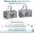 LuxusKollektion Transportbox Katze/Hund Auto, atmungsaktiv, grau, Large+ (48,5x31x31cm)