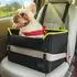 LuxusKollektion Hunde-Autositz 2-in-1 für kleine Hunde, Größe S, schwarz