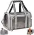 LuxusKollektion Tiertransporttasche, faltbar, bis 5kg, grau, Größe M (43x28x28cm)