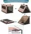 Petsfit Faltbare Hundebox, Stoff, khaki, 100x64x63cm, 3 Türen (mit Aufbewahrungstasche)