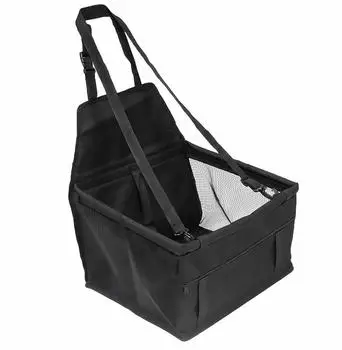 LuxusKollektion Hundeautositz f&uuml;r kleine Hunde & Katzen, wasserdicht, mit Seitentaschen (45x40x25cm)