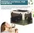 Petsfit Faltbare Transportbox für Hunde, atmungsaktiv, khaki, Größe S (61x46x43cm)