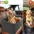 LuxusKollektion Hunde-Autositz extra groß, waschbar, bis 45kg, grau