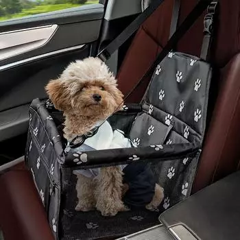 LuxusKollektion Hundeautositz faltbar, atmungsaktiv, 40x32x24cm