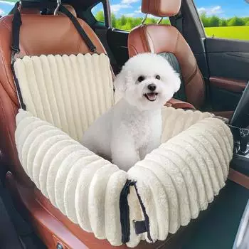 LuxusKollektion Hunde-Autositz klein/mittel, Memory-Schaum, beige