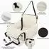 LuxusKollektion Hunde-Autositz klein/mittel, Memory-Schaum, beige