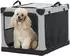 Petsfit Faltbare Hundebox, Stoff mit Spiraleisenrohr, grau, 76x50x49cm