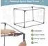 LuxusKollektion Faltbare Hundebox M, 76x50x49cm, schwarz, mit Plüsch-Betteinlage