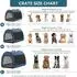 Petsfit Faltbare Hundebox, atmungsaktiv, Plüschkissen, blau, M