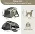 Petsfit Faltbare Transporttasche für Katze & Hund, erweiterbar, grün, 43x28x28cm