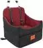 LuxusKollektion Hunde-Autositz für kleine/mittlere Hunde, abnehmbar & waschbar, bis 16kg, schwarz/rot