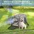 Petsfit Faltbare Transporttasche Katze & Hund, erweiterbar, Oxford, grau, L (48x30x30cm)