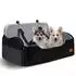 LuxusKollektion Hunde-Autositz für mittelgroße/große Hunde, 80x50x23cm, schwarz