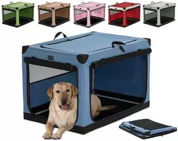 Petsfit Faltbare Hundebox, Stoff, blau, Größe L