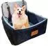 LuxusKollektion Hunde-Autositz Rückbank, waschbar, bis 15kg, 45x45x35cm, schwarz/grau